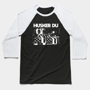 Husker Du - Black and white Vintage Baseball T-Shirt